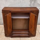 Art Deco walnut burl buffet