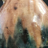 Vase with asymmetrical handles in Flemish stoneware