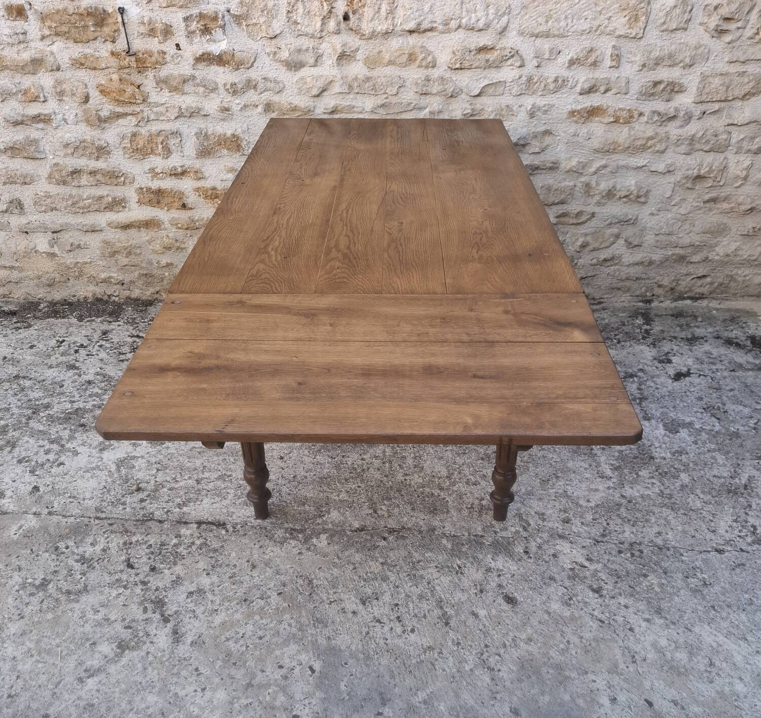 231 cm oak farmhouse table