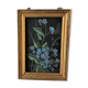 Petit cadre tableau bouquet de myosotis