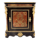 Antique Boulle chest of drawers from the mid-19th century, France.