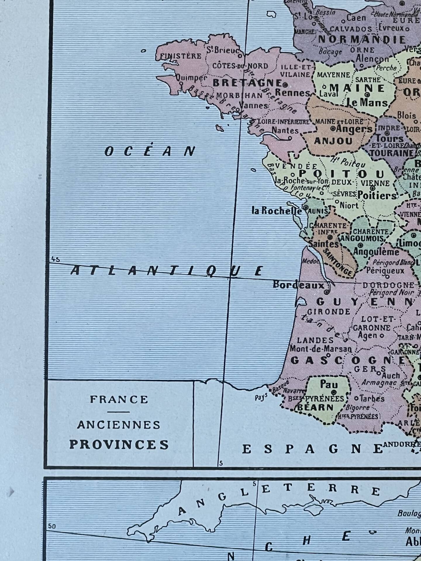 Map of France - 20x29cm