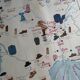 Vintage school map of France "Commerce and Clothing"