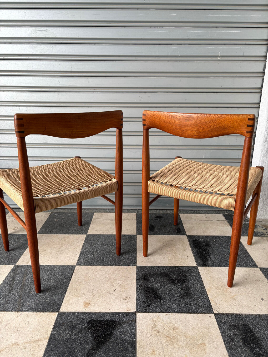 Set of 4 chairs by H.W. Klein for Bramin