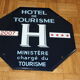 Enamelled plaque "tourist hotel" 4 stars