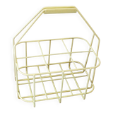 Yellow metal bottle holder