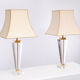 Paire de lampes de table Hollywood Regency lucite 1970 France