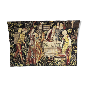 Tapisserie d'Halluin "Les vendanges" 1960