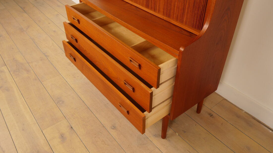 Vintage bookcase | Secretary | Teak | Johannes Sorth