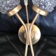 Pair of 70s tulip wall lights