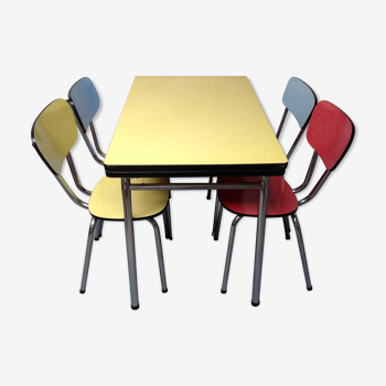 Table et chaises en formica