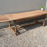 Extendable stripped farmhouse table 300 cm