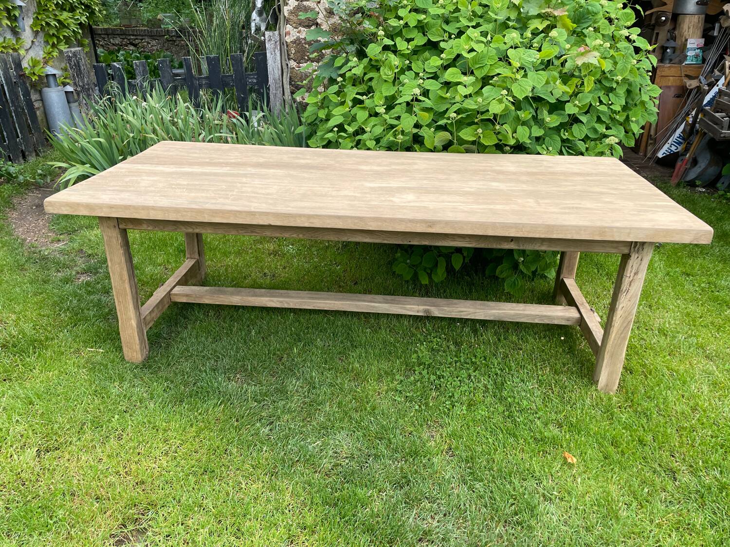 Table de ferme en chêne massif