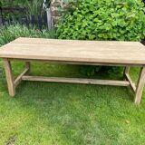 Solid oak farm table