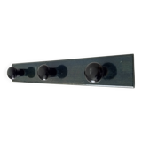 Vintage wall-mounted coat rack in lacquered wood from the 60s