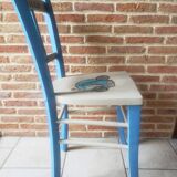 Wooden bistro chair redesigned "Rockabilly"