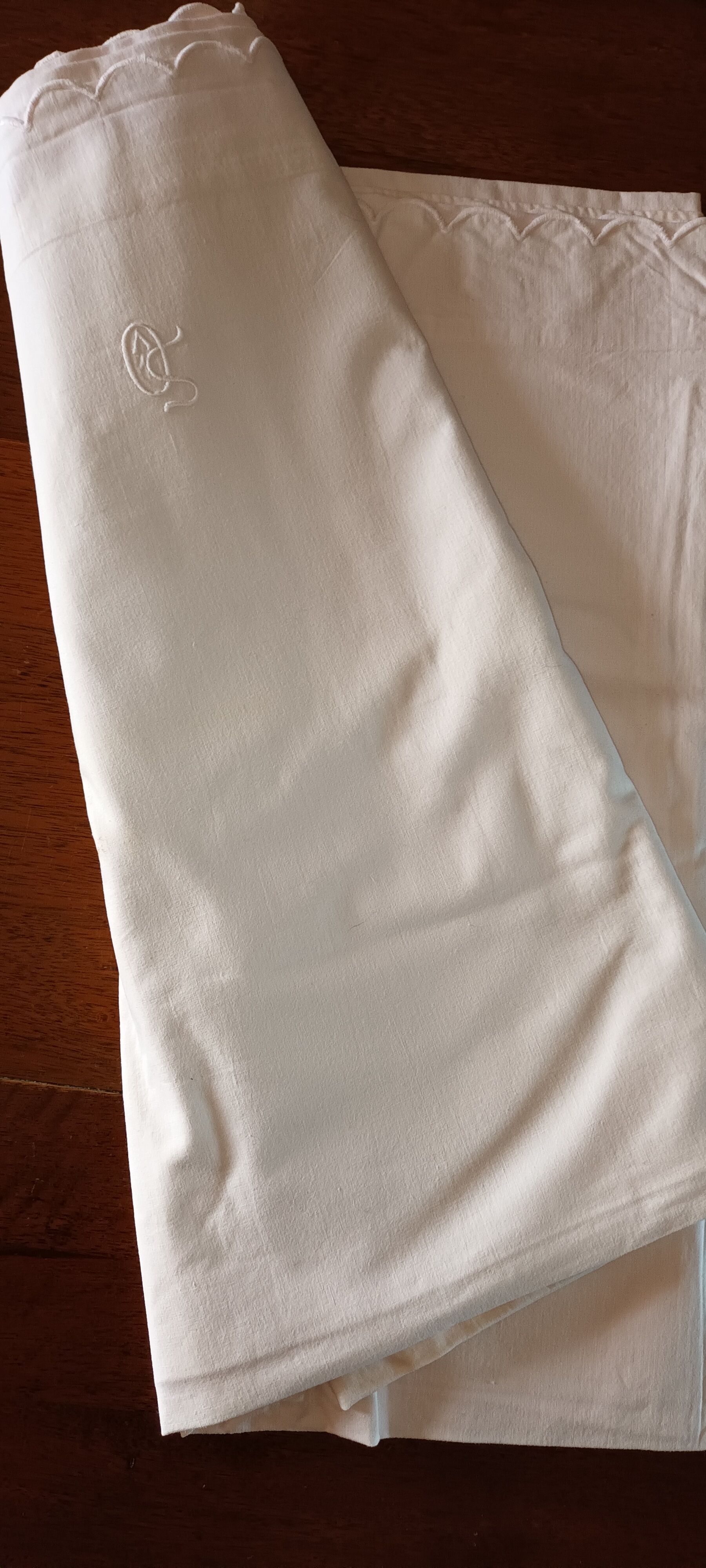 Old monogrammed sheet