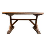 19th century brutalist oak table