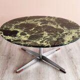Table basse en marbre vert, années 1960.
