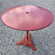 Table guéridon de bistrot en fonte et fer du XXe