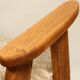 Vintage armchair brown granola oak wood design by Chierowski 366