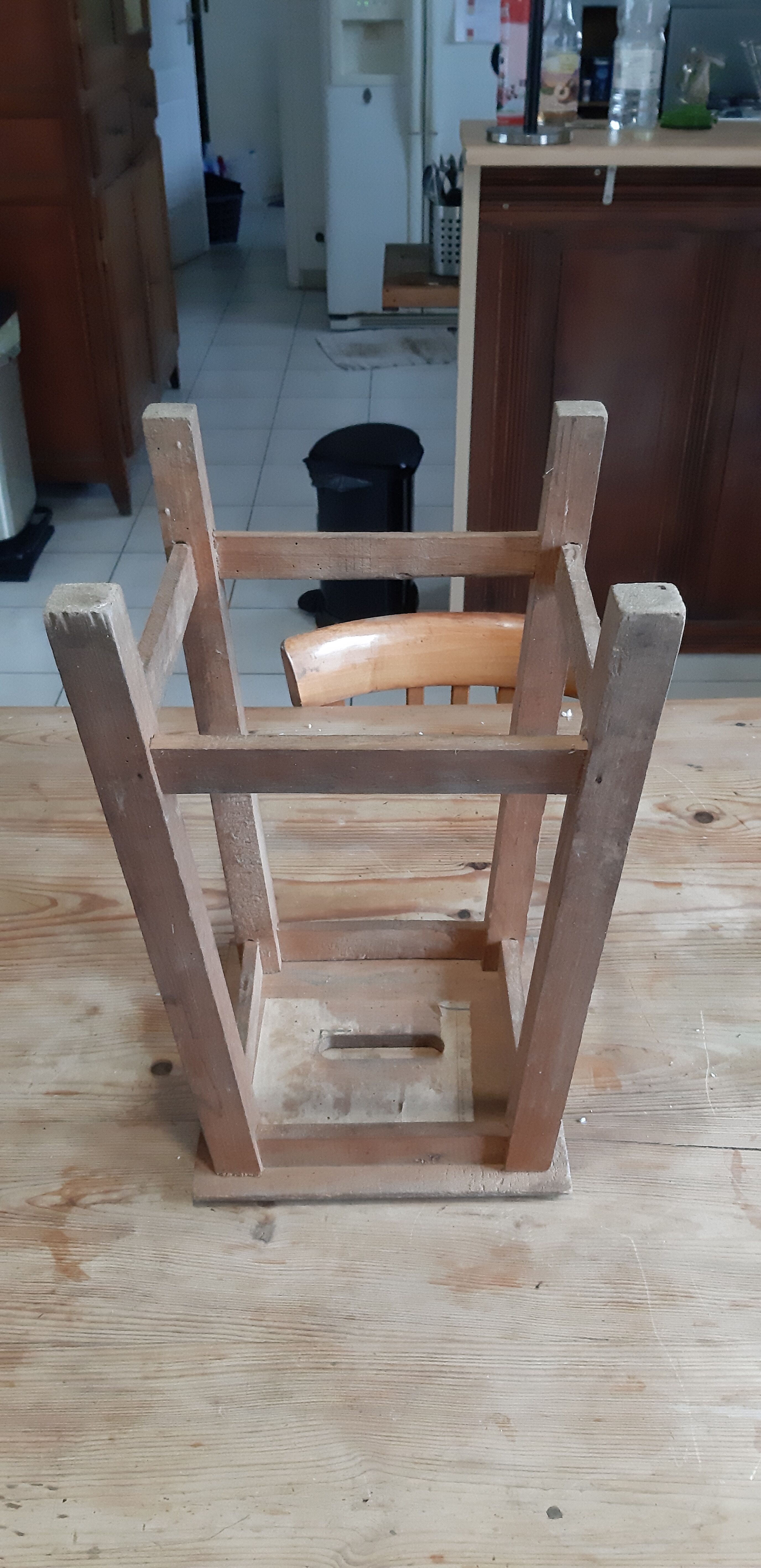 Tabouret d'atelier bois