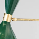 Pair of duck green diabolo appliques