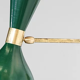 Pair of duck green diabolo appliques