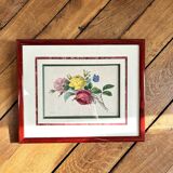 Pink flower frame