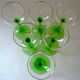 Suite de six verres à vin du Rhin en cristal