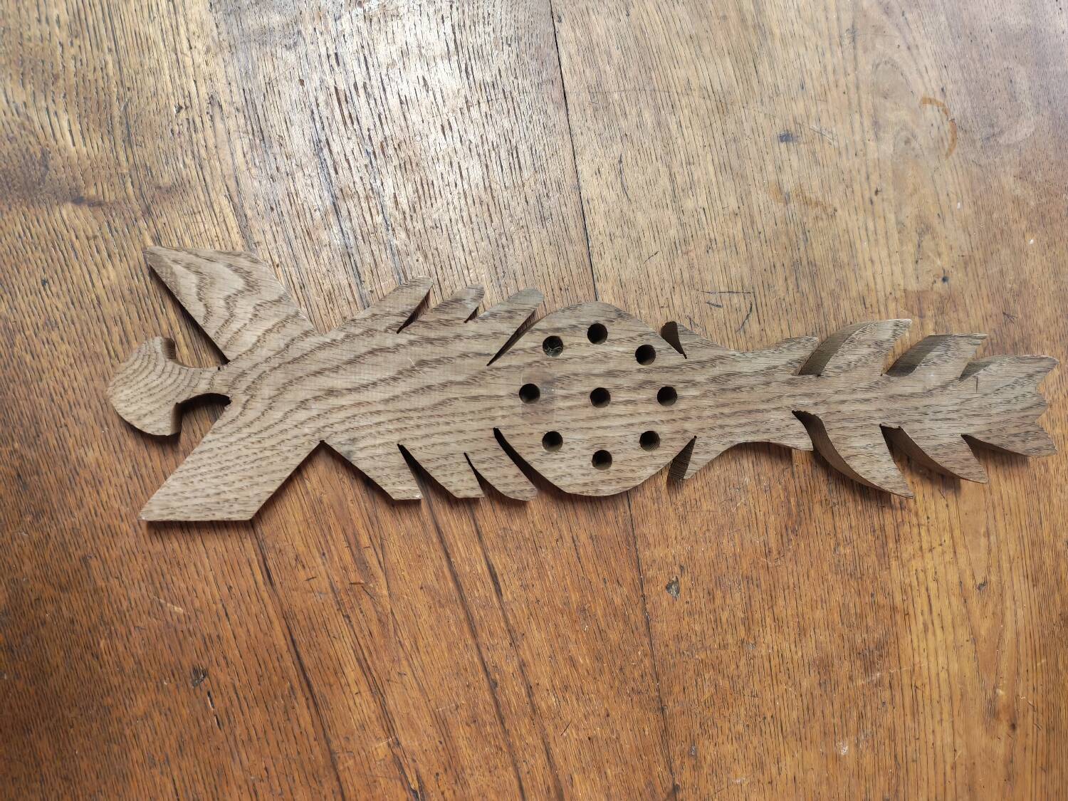 Decorative wooden relief