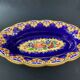 Plat creux oblong en faïence de Longwy M.P. Chevallier Renaissance