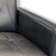 Black leather sofa