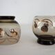 Liqueur service for two gilded crystal art deco Czechoslovakia