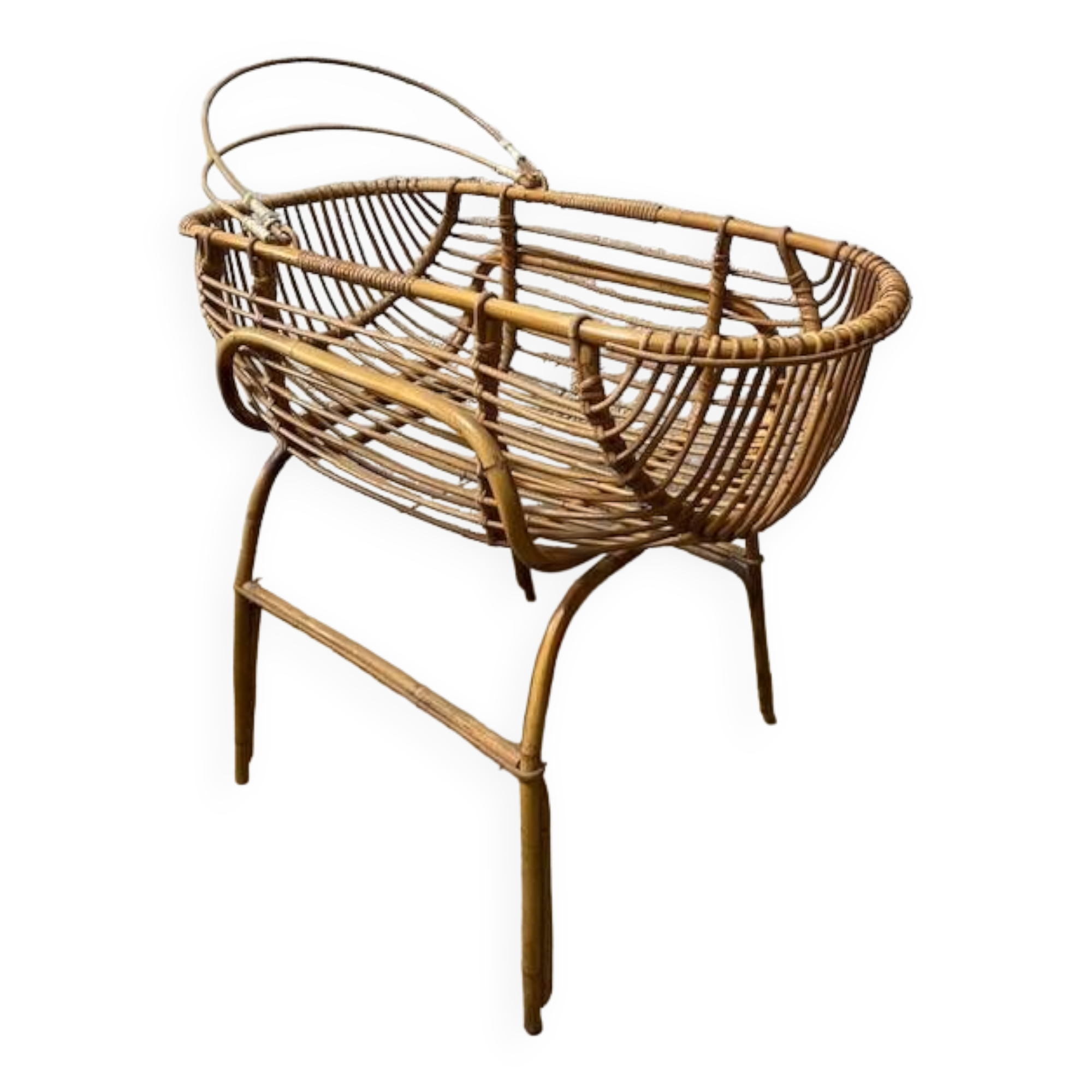 Rattan cradle