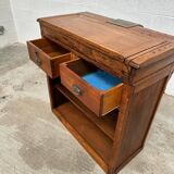 Late 19th century oak reception counter