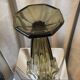 Czechoslovak smoked glass vase from the 1970s