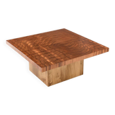 Exotic wood coffee table - ECHO model - contemporary design