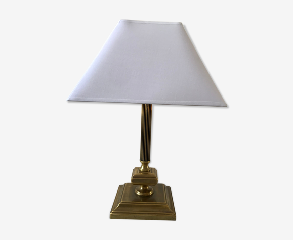 Lampe en laiton art déco années 30