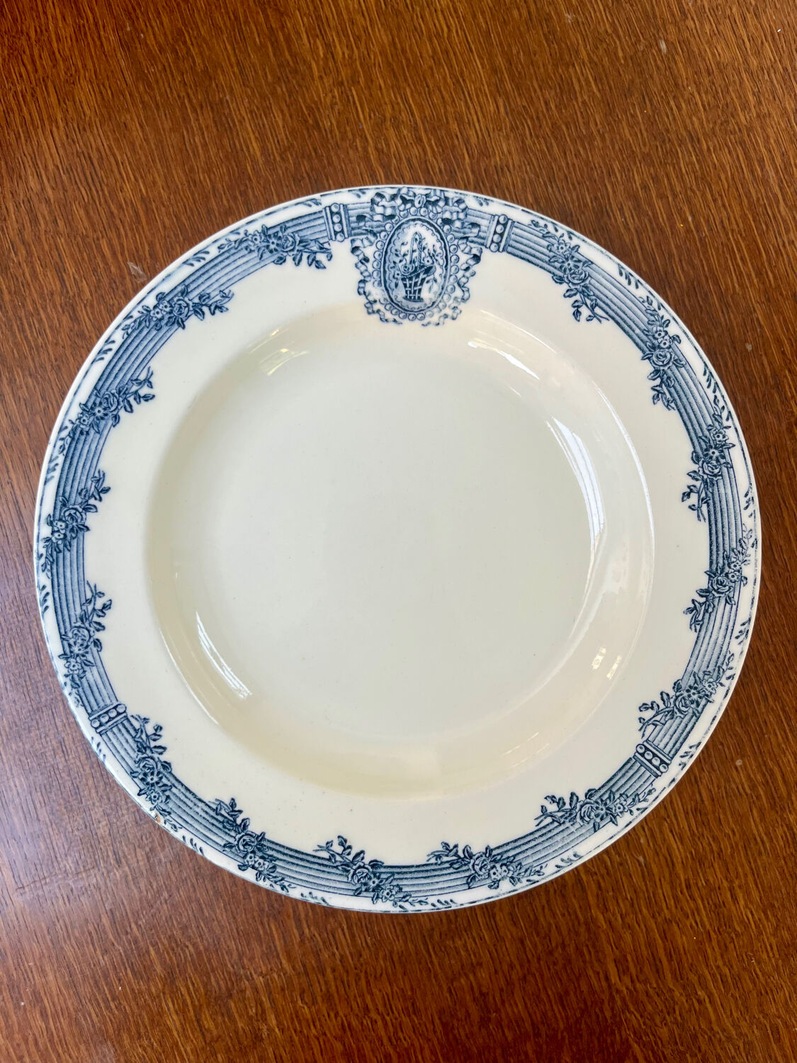 6 ironstone plates Salins Versailles model
