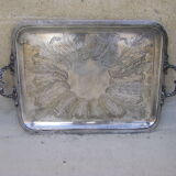 Large old service tray