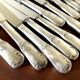 Set of 12 silver-plated knives, France