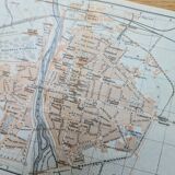Printed in 1909, map of Parma, Italy