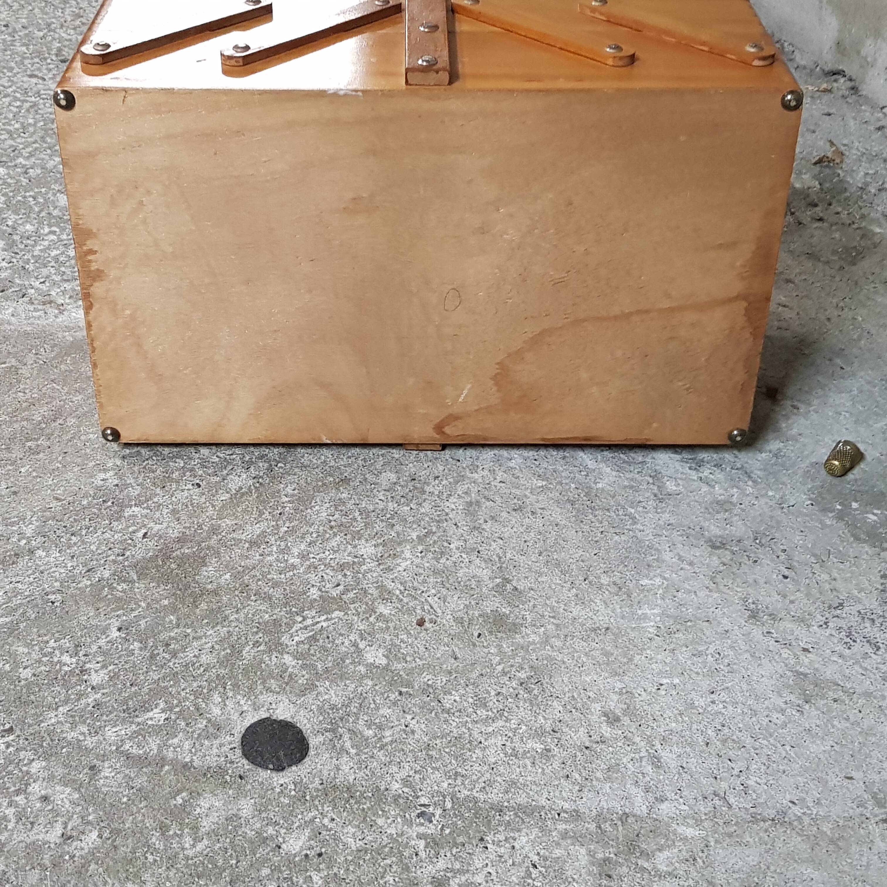 Vintage sewing basket