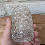 Antique crystal glass goblet signed Baccarat model Diamonds Pierreries H