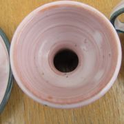 Ceramic set montgolfier yvan roy workshop - egg cup - pot - cup