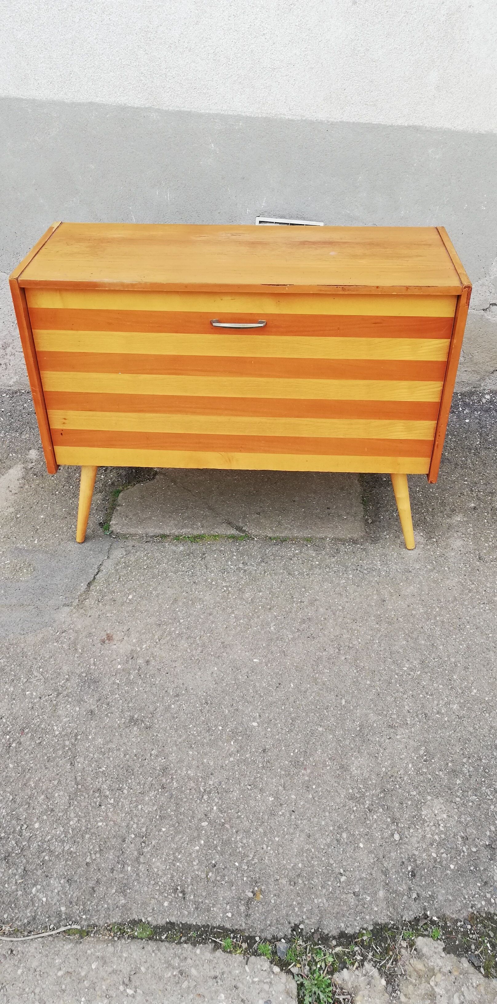 Vintage shoe cabinet compass feet