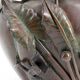 Exceptional planter / cache-pot in patinated Japanese bronze circa 1880.