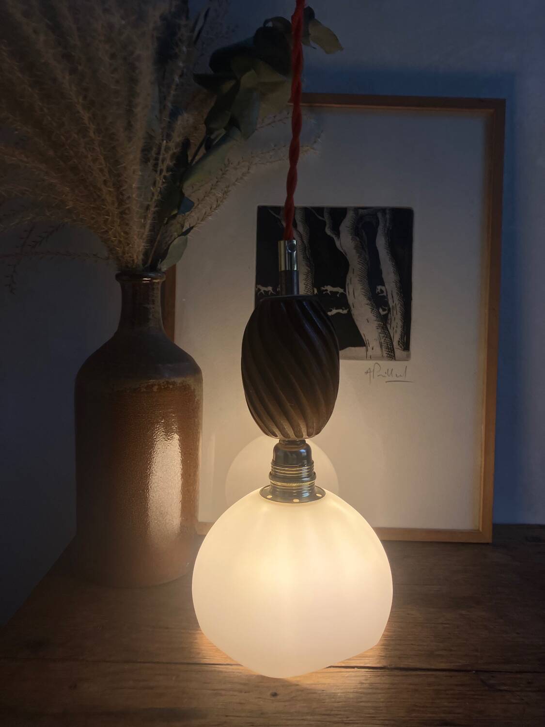 Vintage portable lamp