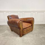 1950 leather club armchair